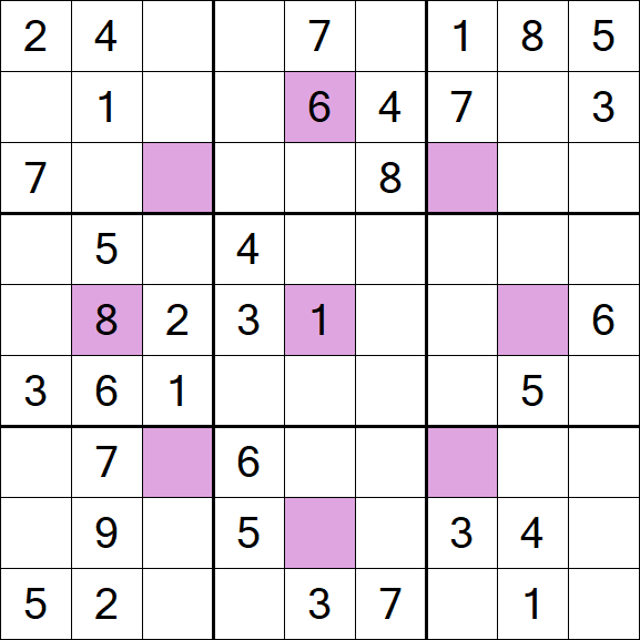 Asterisk Sudoku - Medium