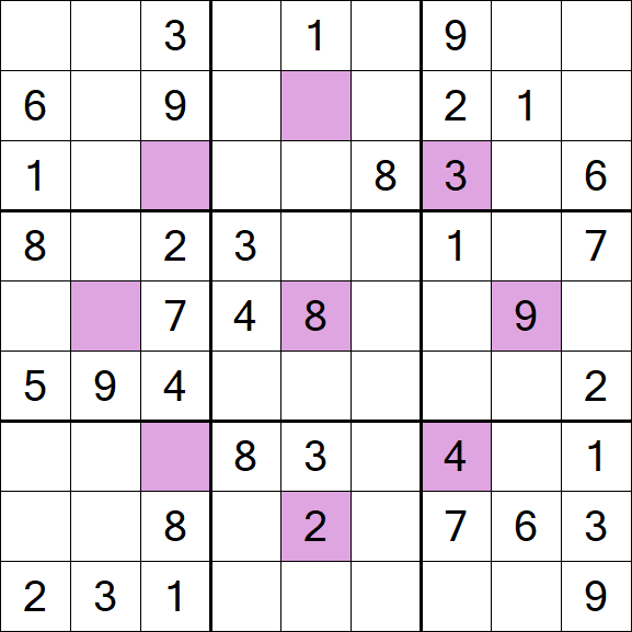Asterisk Sudoku - Medium