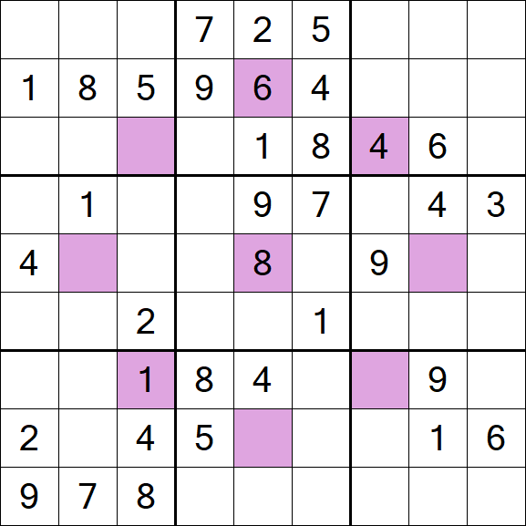 Asterisk Sudoku - Mittel