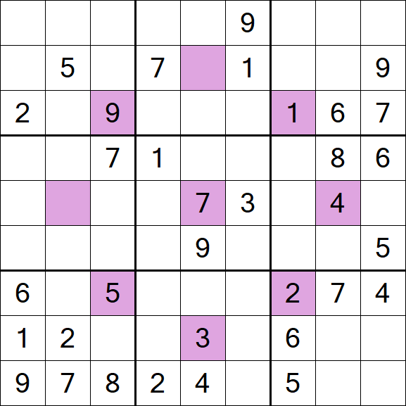 Asterisk Sudoku - Moyen