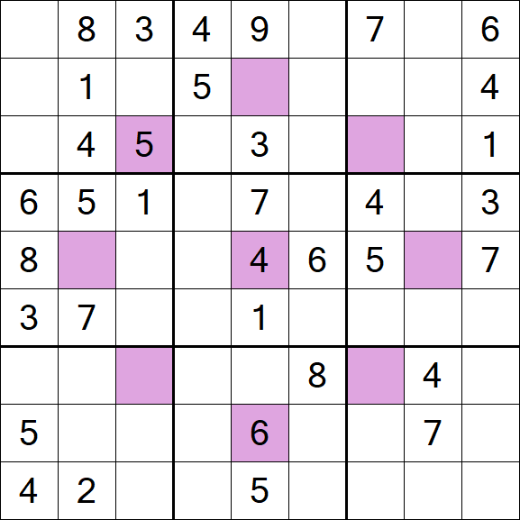 Asterisk Sudoku - Moyen