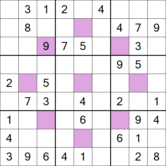 Asterisk Sudoku - Mittel
