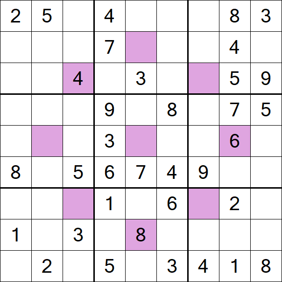 Asterisk Sudoku - Moyen