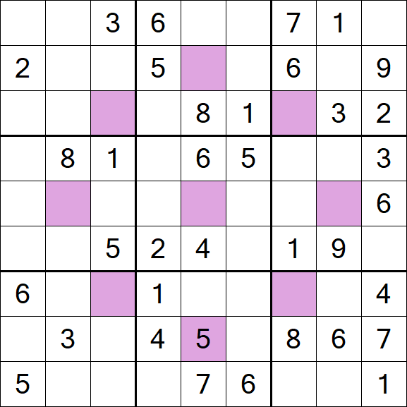 Asterisk Sudoku - Moyen