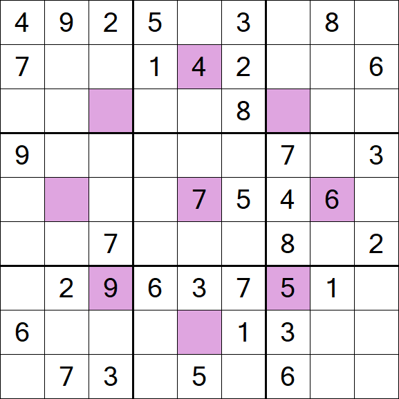 Asterisk Sudoku - Moyen