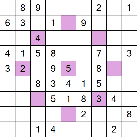 Asterisk Sudoku - Moyen