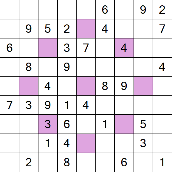 Asterisk Sudoku - Moyen