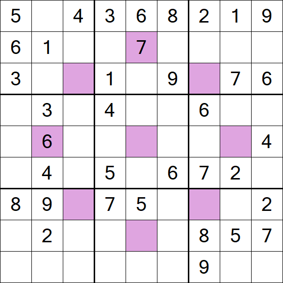 Asterisk Sudoku - Médio