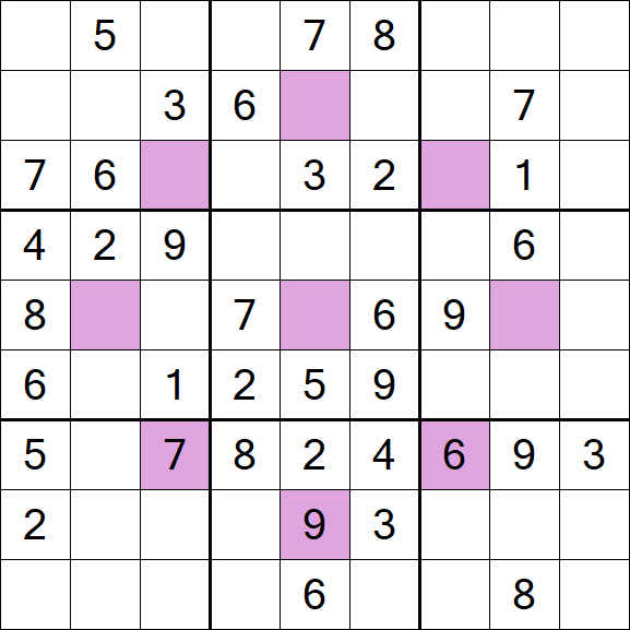Asterisk Sudoku - Médio