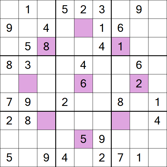 Asterisk Sudoku - Moyen