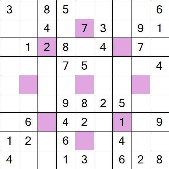 Asterisk Sudoku - Moyen
