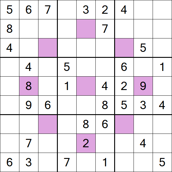 Asterisk Sudoku - Moyen