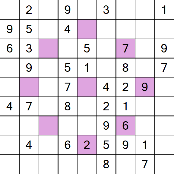 Asterisk Sudoku - Moyen