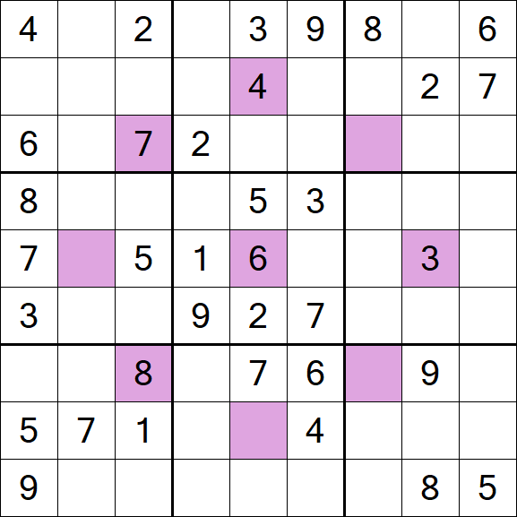Asterisk Sudoku - Mittel