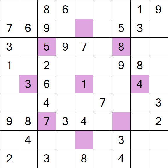Asterisk Sudoku - Mittel