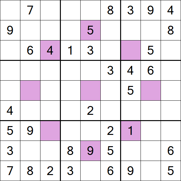 Asterisk Sudoku - Mittel