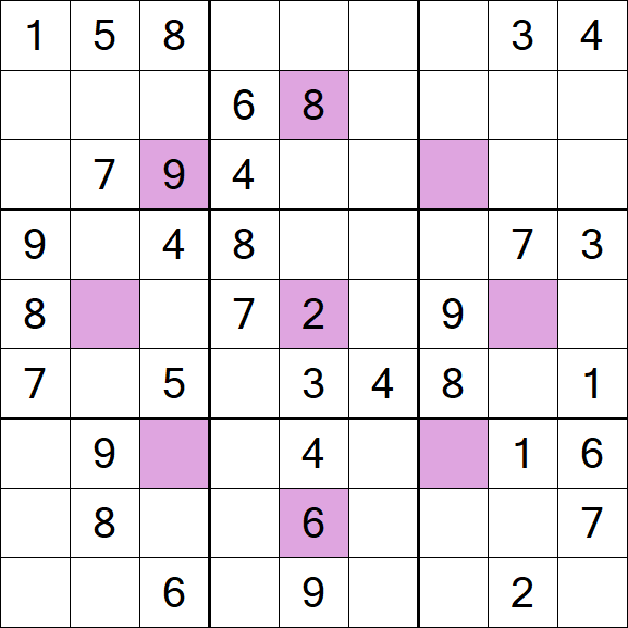 Asterisk Sudoku - Mittel