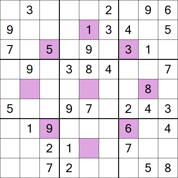 Asterisk Sudoku - Moyen