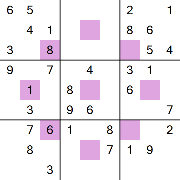 Asterisk Sudoku - Medium