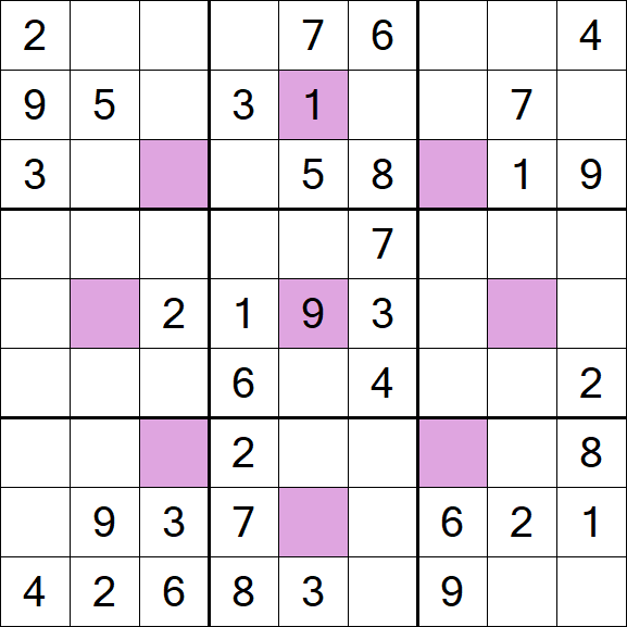 Asterisk Sudoku - Médio