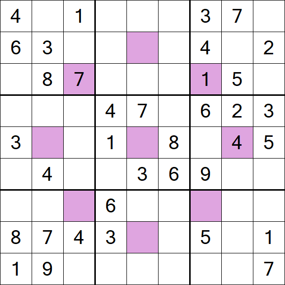 Asterisk Sudoku - Médio