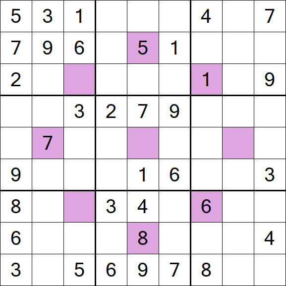 Asterisk Sudoku - Médio
