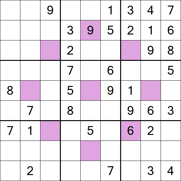 Asterisk Sudoku - Médio