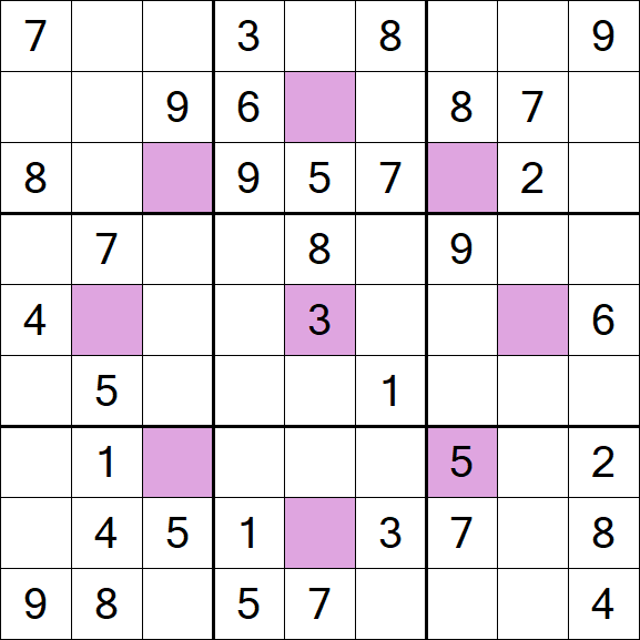 Asterisk Sudoku - Médio