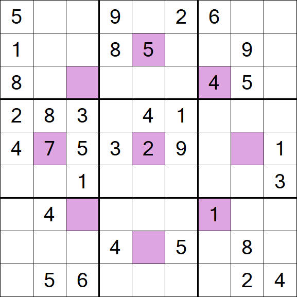 Asterisk Sudoku - Médio
