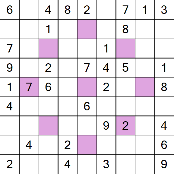Asterisk Sudoku - Médio