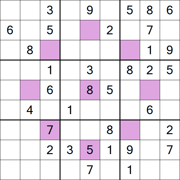 Asterisk Sudoku - Médio
