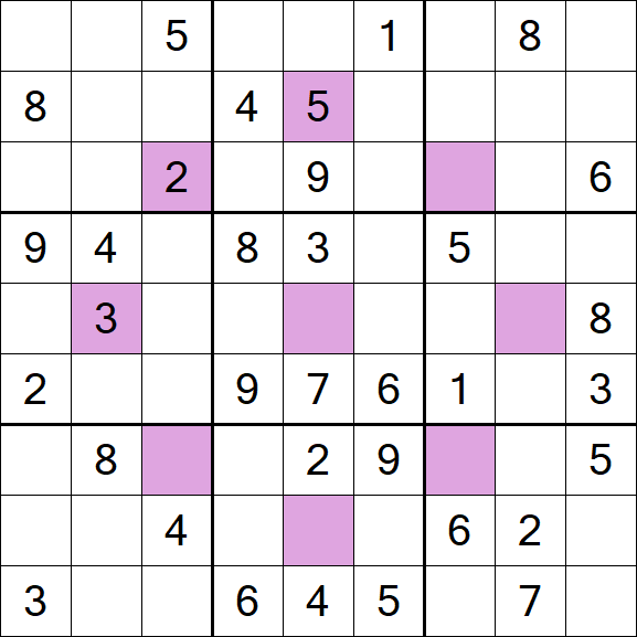 Asterisk Sudoku - Medium