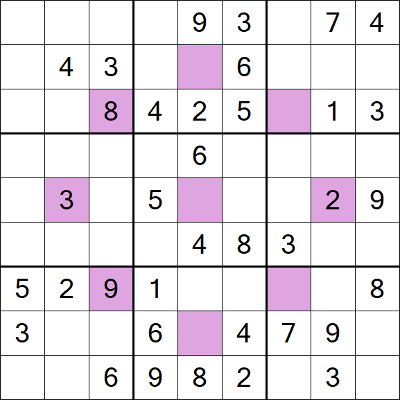 Asterisk Sudoku - Médio