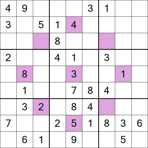 Asterisk Sudoku - Médio