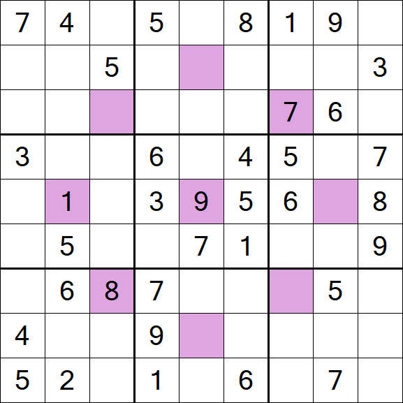 Asterisk Sudoku - Médio