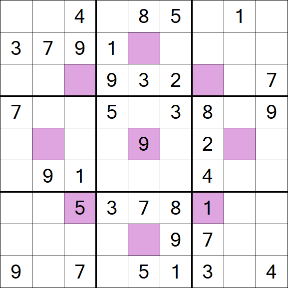 Asterisk Sudoku - Médio
