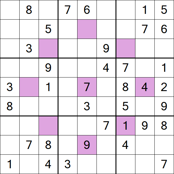 Asterisk Sudoku - Médio