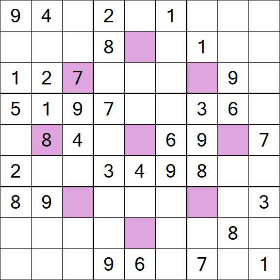Asterisk Sudoku - Médio