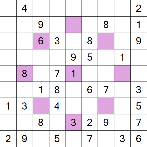Asterisk Sudoku - Médio