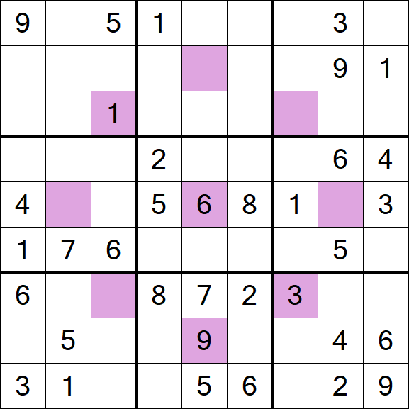 Asterisk Sudoku - Medio
