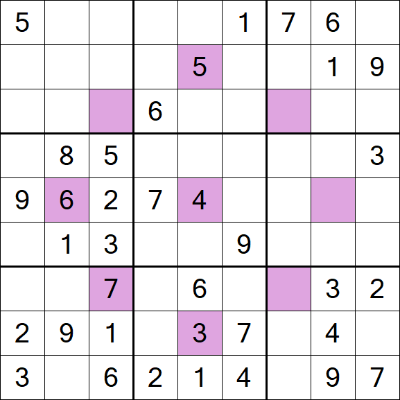 Asterisk Sudoku - Médio