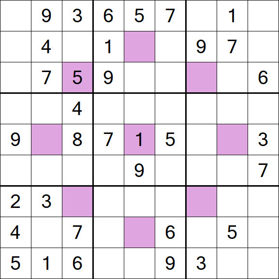 Asterisk Sudoku - Médio