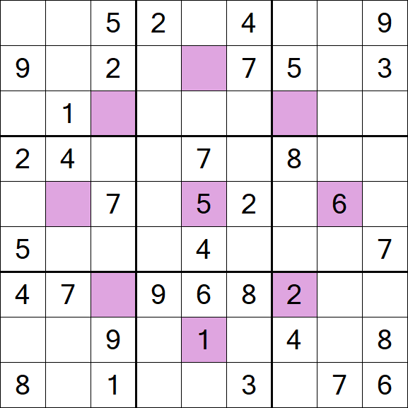 Asterisk Sudoku - Médio