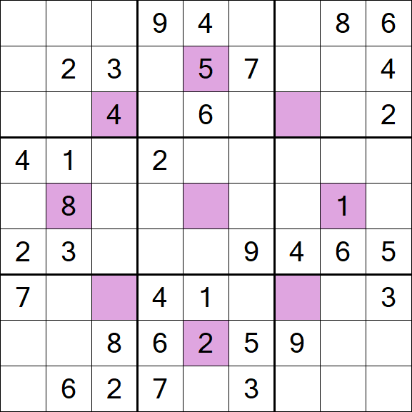 Asterisk Sudoku - Médio