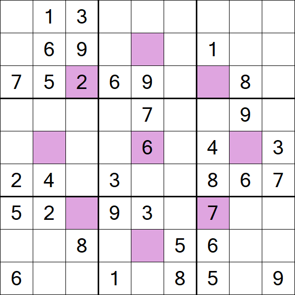Asterisk Sudoku - Mittel