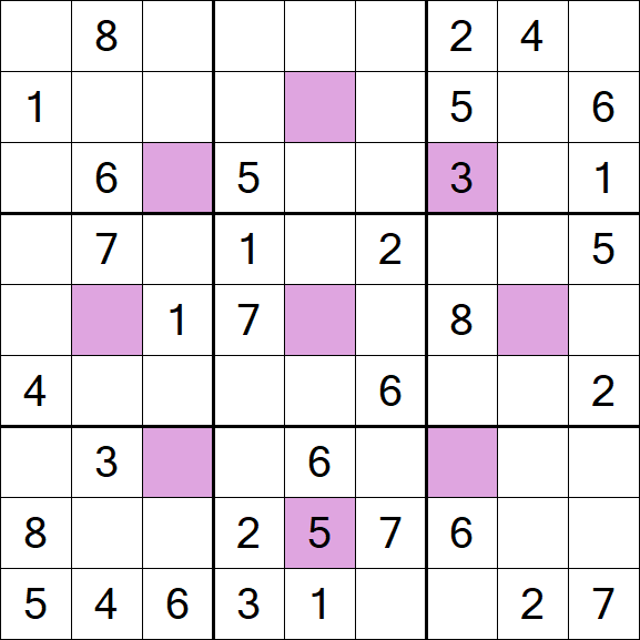 Asterisk Sudoku - Médio