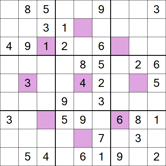 Asterisk Sudoku - Médio