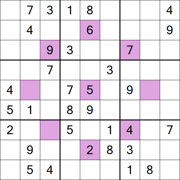 Asterisk Sudoku - Médio