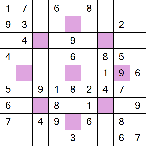 Asterisk Sudoku - Médio