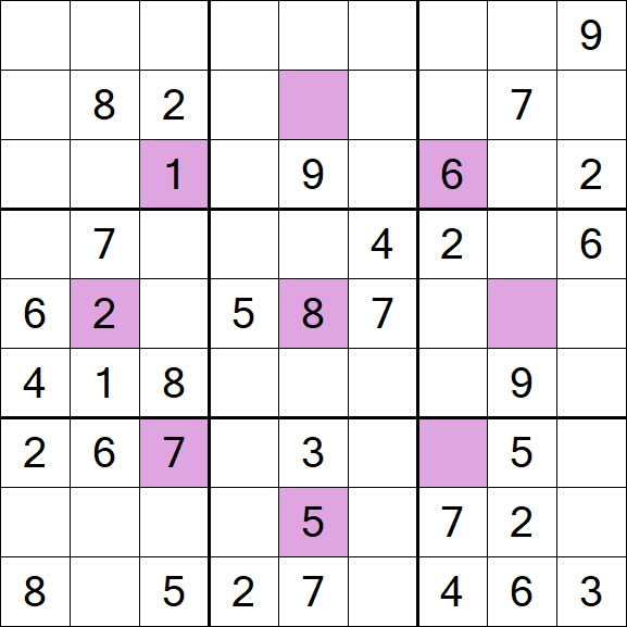 Asterisk Sudoku - Médio